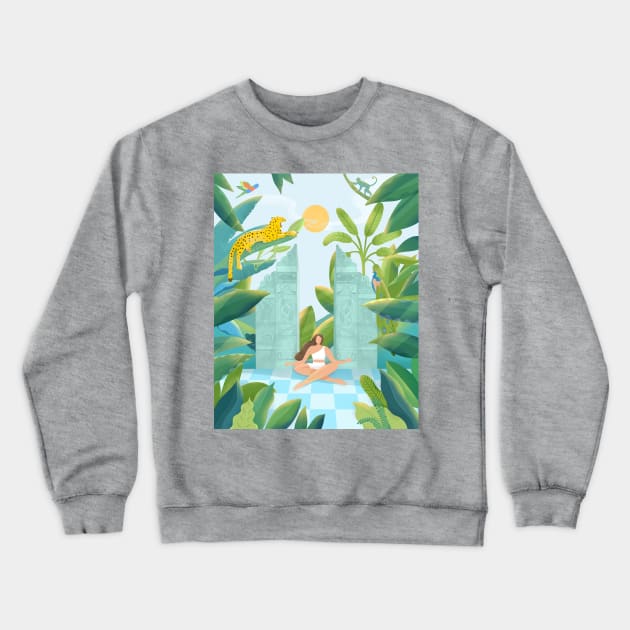 Jungle Zen Crewneck Sweatshirt by Petras